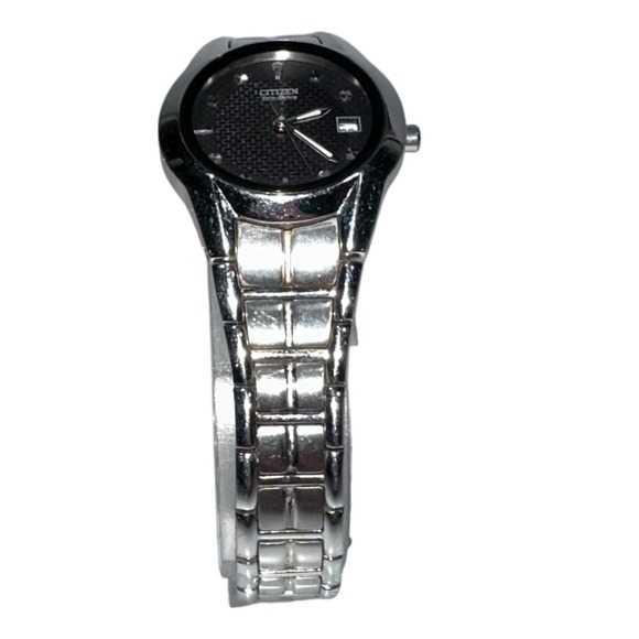 Citizen Eco-Drive EW1410-50E Paradigm Black Dial‎ Stainless Steel Date Watch